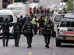 La explosión se registró en las inmediaciones de la plaza de toros La Santamaría. EFE / M. Castañeda