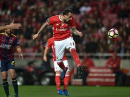 Mitroglou contribuyó con dos goles a la victoria del equipo de Lisboa. AFP / P. De Melo Moreira
