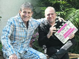 Estrella y director. Héctor Bonilla y Marco Antonio Barajas, actor y director de 'Contéstame'. EL INFORMADOR / R. Tamayo
