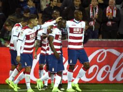 El Granada empata en puntos al Deportivo la Coruña, que tiene dos partidos por jugar. EFE / M. A. Molina