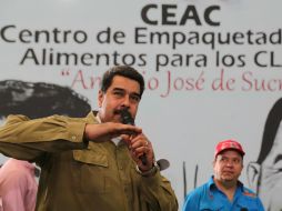 Maduro asegura que por primera vez escucha a un presidente de EU hablar de la lucha contra el narcotráfico. EFE /