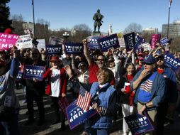 La movilización ha sido organizada en todo el país a través de las redes sociales con la etiqueta March4Trump. AP / B. Linsley