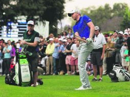 Justin Thomas terminó la tercera ronda en el Club de Golf Chapultepec después de haber firmado una tarjeta de 66 golpes. AFP / B. Mendes
