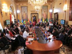 La ceremonia tuvo como objetivo el homenaje luctuoso de Hugo Chávez y se criticaron las acciones de la actual gobernatura de EU. EFE / ESPECIAL