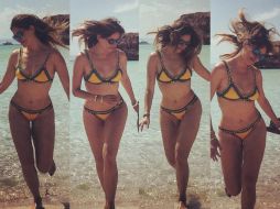 Galilea disfrutó de la playa y también de algunas actividades acuáticas. INSTAGRAM / galileamontijo