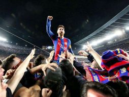 Messi contribuye a la remontada con un tanto de penalti. TWITTER / @FCBarcelona_es