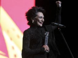 Ofelia Medina recibió el Mayahuel de Plata por 50 años de trayectoria. EL INFORMADOR / F. Atilano