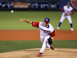 El picher Seth Lugo, de Puerto Rico, resultó ganador tras lanzar cinco entradas y un tercio en las que no permitió ninguna carrera. EFE / J. Méndez