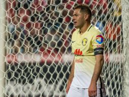 Aguilar, de América, podría ver modificada su suspensión de diez partidos. MEXSPORT / ARCHIVO