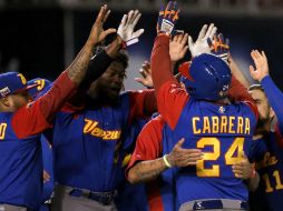 Venezuela rompió su sequía en la sexta tanda, gracias a un estacazo sencillo de Ender Inciarte. EFE / J. Méndez