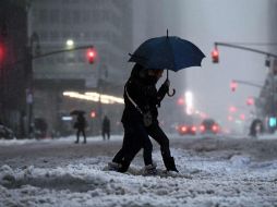 En la ciudad de Nueva York, la acumulación de nieve estará en torno a los diez centímetros. En otras áreas llegará hasta 76. AFP / J. Samad