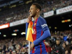 Desde que llegó al equipo en el 2013, Neymar ha disputado un total de 175 partidos oficiales, en los que ha marcado 99 goles. TWITTER / @fcbarcelona