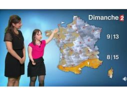 Mélanie Ségard de 21 años realizó su sueño de presentar el clima en la televisión. FACEBOOK / Mélanie peut le faire
