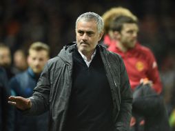 El entrenador aseguró hoy con el United el pase a cuartos de final de Europa League. AFP / O. Scarff