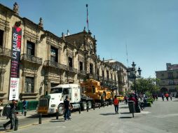 La pesada unidad viaja desde la Ciudad de México, aunque no precisaron su destino final. EL INFORMADOR /