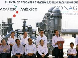 Al referirse a la política hídrica del Gobierno Federal, Peña destacó que en el país se generan 231 mil litros por segundo de agua. TWITTER /  @PresidenciaMX