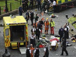 Tras el atentado, en la zona céntrica de Londres se mantuvo un fuerte operativo policíaco. AP / S. Rousseau