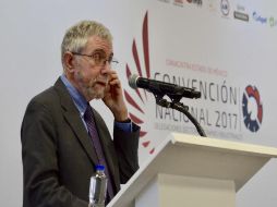Krugman dictó una conferencia en la Convención Nacional 2017 de la Canacintra. SUN /