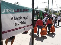Piden conservar el boleto naranja –que se les da al abordar- para no volver a pagar pasaje. EL INFORMADOR / A. Camacho