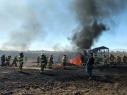 El fuego deja como saldo una persona fallecida que no ha sido identificada, confirma Policía de Tlajomulco. ESPECIAL / Protección Civil Jalisco