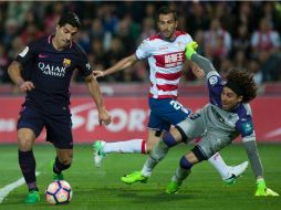 Luis Suárez (I) abrió la cuenta blaugrana. AFP / J. Guerrero