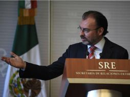 El canciller Luis Videgaray manifestó que la cancelación de la reunión no puede ser tomada de manera unilateral y arbitraria. AFP / ARCHIVO