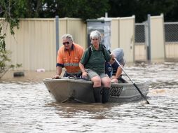 Los niveles del agua superaron el metro de altura en algunas casas y en un río cercano alcanzó niveles históricos. EFE / D. Peled