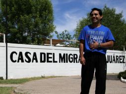 ‘Creíamos que iba a ser un buen presidente, pero no pensé que terminara así’, dice Beristain en la Casa del Migrante. AFP / H. Martinez