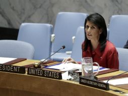 ''Estamos dispuestos a hacer más, pero esperamos que ello no sea necesario'', añadió Nikki Haley. EFE / J. Szenes