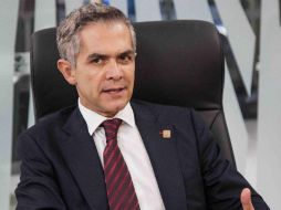 Mancera acepta que el PRD es importante para buscar la candidatura presidencial el próximo año. SUN /