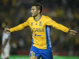 Gignac anotó dos de los tres goles para la UANL. MEXSPORT / J. Martínez