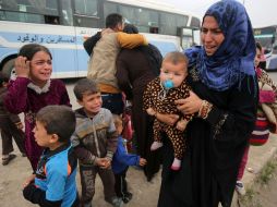 Las autoridades iraquíes han hospedado a los nuevos desplazados en campamentos al norte y al sur de la urbe. AFP / A. Al-Rubaye