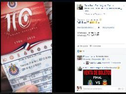 En Facebook circulan fotografías de los pases al evento que se desarrollará el 19 de abril. ESPECIAL /