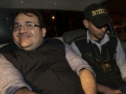 Javier Duarte es recluido en la prisión de Matamoros, ubicada dentro de un cuartel militar en la capital de Guatemala. AP / M. Castillo