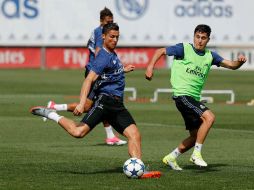 Los integrantes de la primera plantilla ompletaron una sesión marcada por el protagonismo del balón. TWITTER / @realmadrid