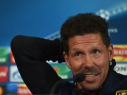 Diego Simeone, entrenador del Atlético de Madrid, ha negado este lunes contactos con la Asociación del Futbol Argentino. AFP / P. Ellis