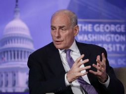 Kelly recuerda que uno de los objetivos principales del gobierno de Trump es reforzar las fronteras con México. AFP / C. Somodevilla