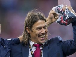 ‘Estamos en un club que amamos, que nos sentimos identificados y eso es suficiente’, asegura Almeyda. MEXSPORT / C. de Marchena
