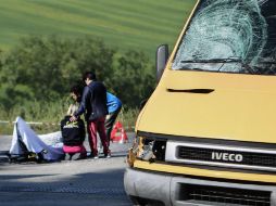 El ciclista muere al momento del impacto, según los primeros reportes. Deja una esposa y dos hijos gemelos. AP / C. Ballarini