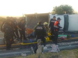 Los tripulantes del camión eran jornaleros de brócoli; provenían del municipio San Francisco del Rincón, en Guanajuato. ESPECIAL / UEPCBJ