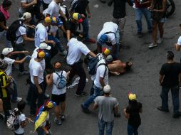 Nicolás Maduro acusó a la oposición de ser responsables de la violencia en las protestas. EFE / C. Hernández