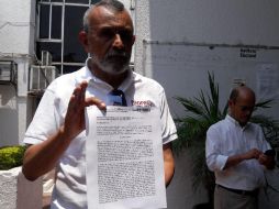 En la foto, el arquitecto Isaías Gaddiel Peralta, quien acudió al IEPC a realizar la petición. EL INFORMADOR / A. García