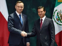El presidente Andrzej Duda se encuentra en México en una Visita de Estado. AFP / A. Estrella
