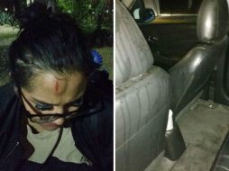 La joven compartió fotografías en las que pueden verse los resultados del presunto ataque. TWITTER / @danniehreyes