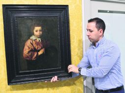 'Retrato de una niña'.  El cuadro fue subastado en Madrid, por la casa Abalarte. AFP /