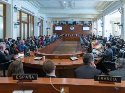 El embajador de Venezuela en la OEA, Samuel Moncada, rechazó la convocatoria aprobada. TWITTER / @OEA_oficial