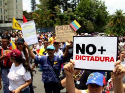 Indican que continuarán llamando a todo el pueblo de Venezuela hasta que haya libertad. NTX / J. Cohen