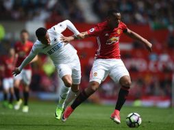 El United, aunque encadenó su partido número 25 sin conocer la derrota, volvió a evidenciar una clara falta de gol. AFP / O. Scarff