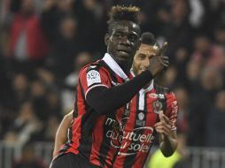 Balotelli anota el primer gol de Niza al minuto 26. AFP / Y. Coatsaliou