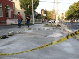 Las obras de repavimentación en Avenida Vallarta podrían terminar a la par de la restauración de la Glorieta Minerva. EL INFORMADOR / ARCHIVO
